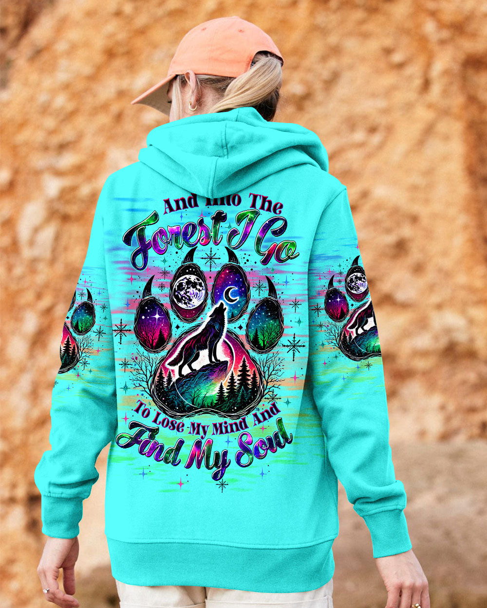 BLISSCORNERS AND INTO THE FOREST I GO WOLF ALL OVER PRINT