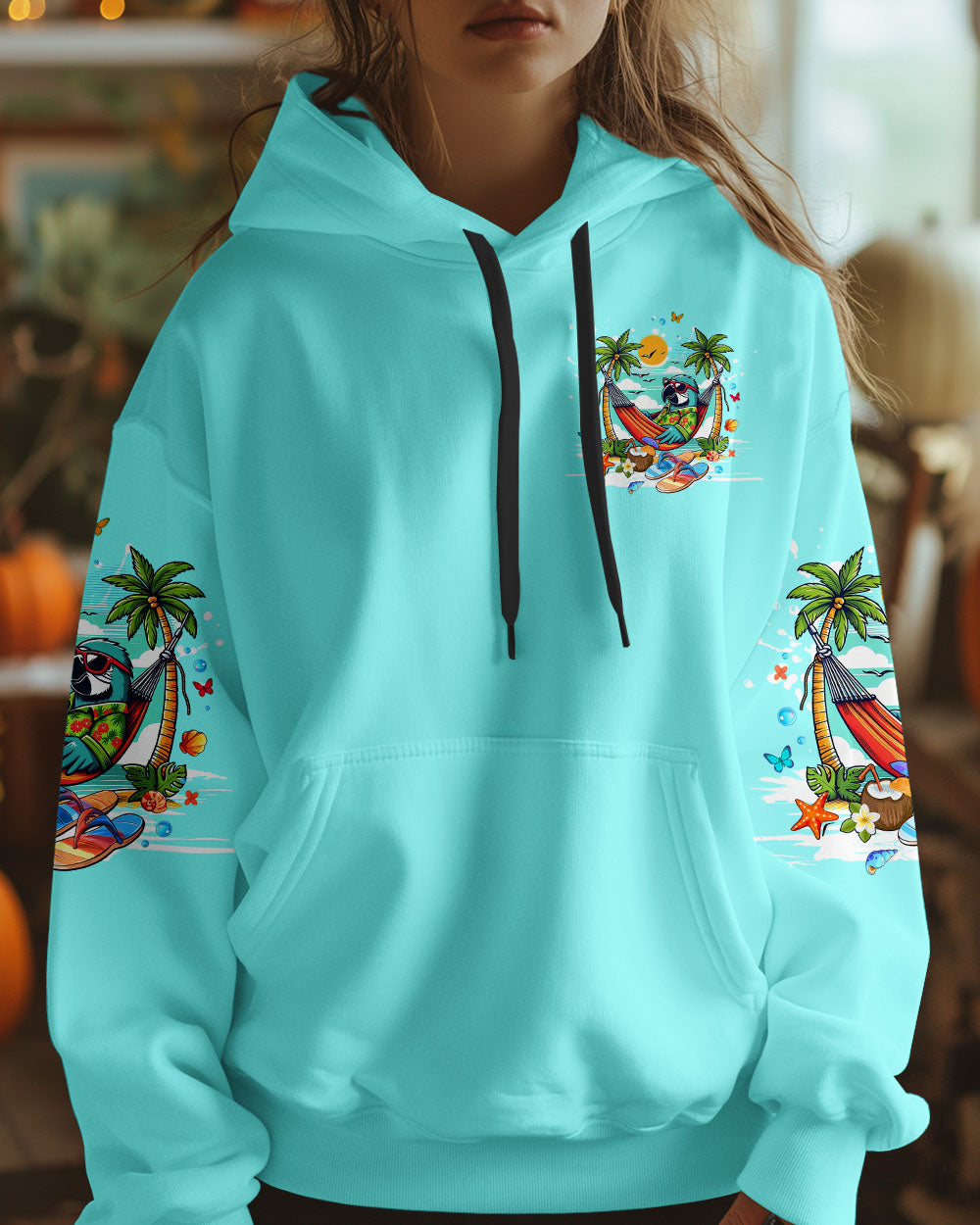 BLISSCORNERS MEET ME AT MY HAPPY PLACE PARROT ALL OVER PRINT