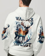 BLISSCORNERS NOT ALL WHO WANDER ARE LOST DEER ALL OVER PRINT