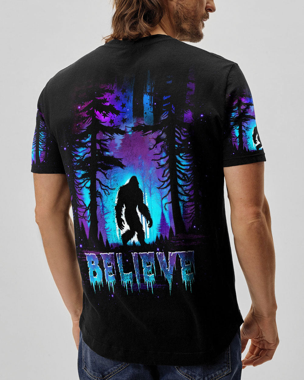 BLISSCORNERS (HOT DEAL) BELIEVE BIGFOOT ALL OVER PRINT