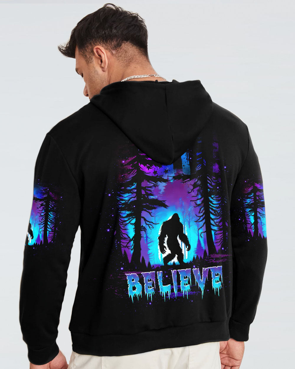 BLISSCORNERS (HOT DEAL) BELIEVE BIGFOOT ALL OVER PRINT