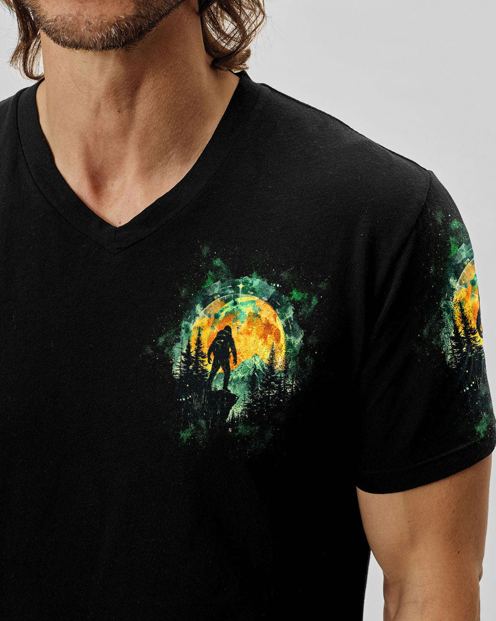 BLISSCORNERS NOT ALL WHO WANDER ARE LOST  BIGFOOT ALL OVER PRINT