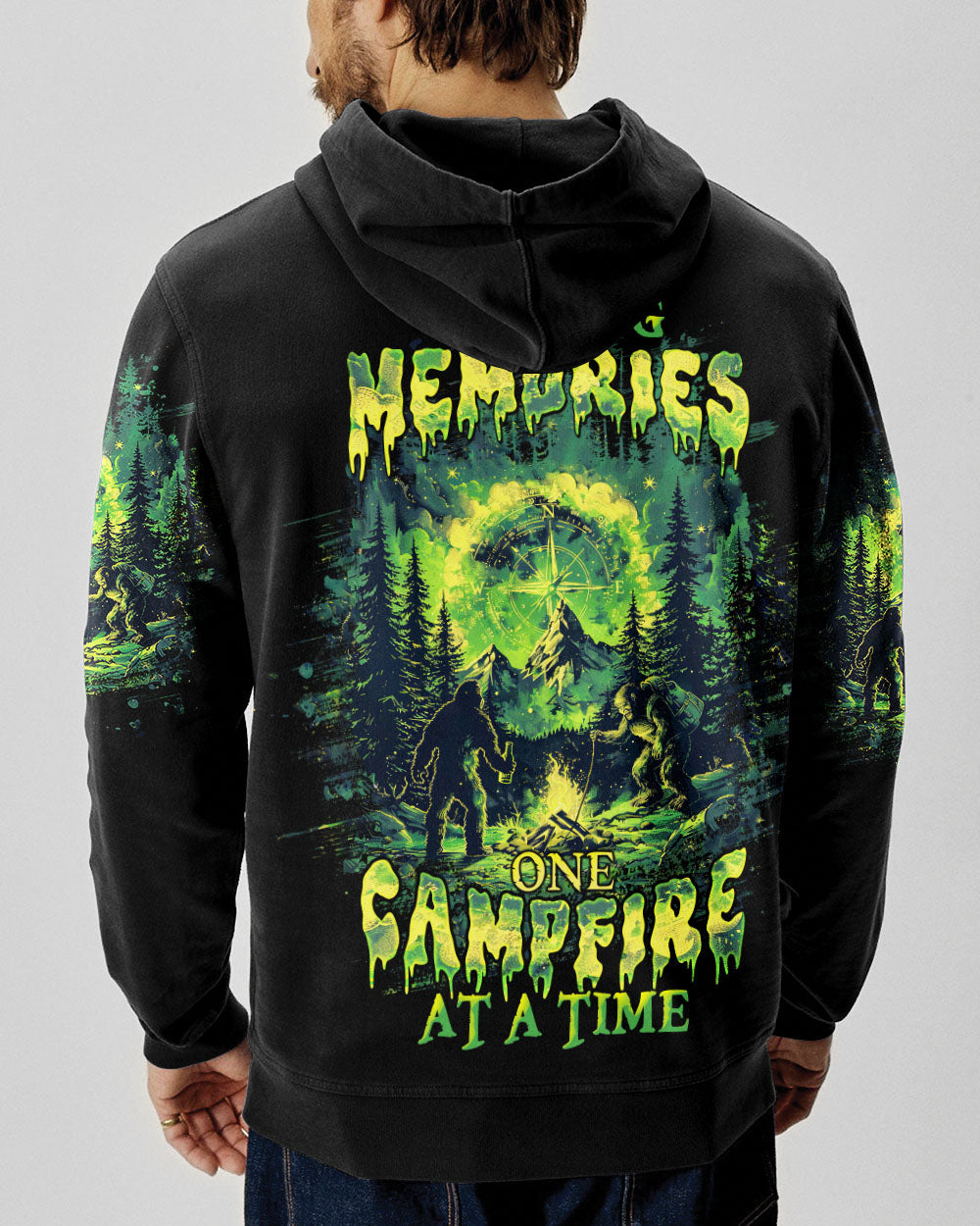 BLISSCORNERS MAKING MEMORIES ONE CAMPFIRE AT A TIME BIGFOOT ALL OVER PRINT