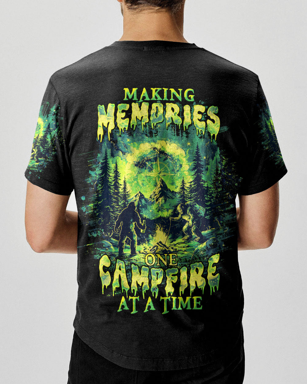 BLISSCORNERS MAKING MEMORIES ONE CAMPFIRE AT A TIME BIGFOOT ALL OVER PRINT