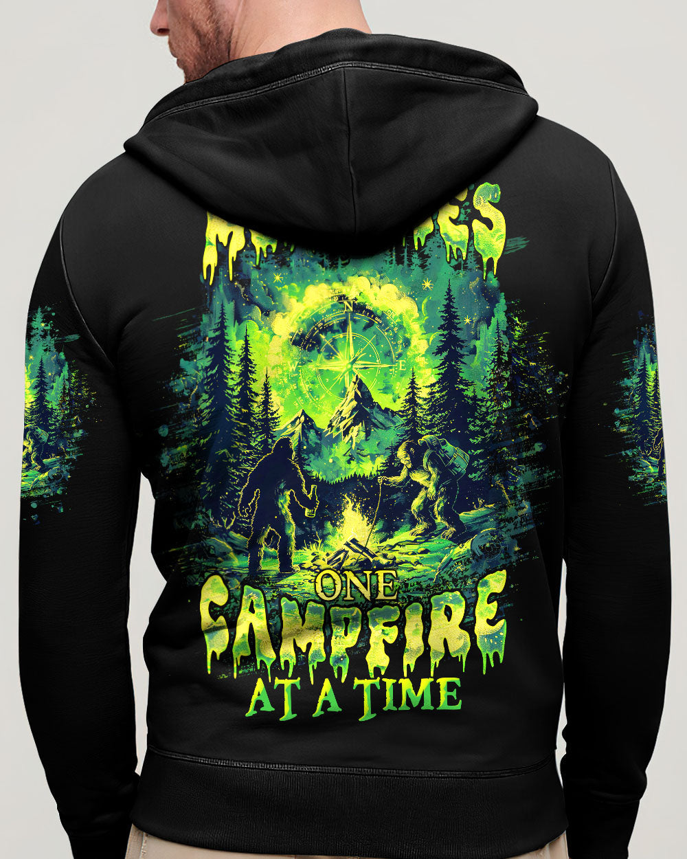 BLISSCORNERS MAKING MEMORIES ONE CAMPFIRE AT A TIME BIGFOOT ALL OVER PRINT