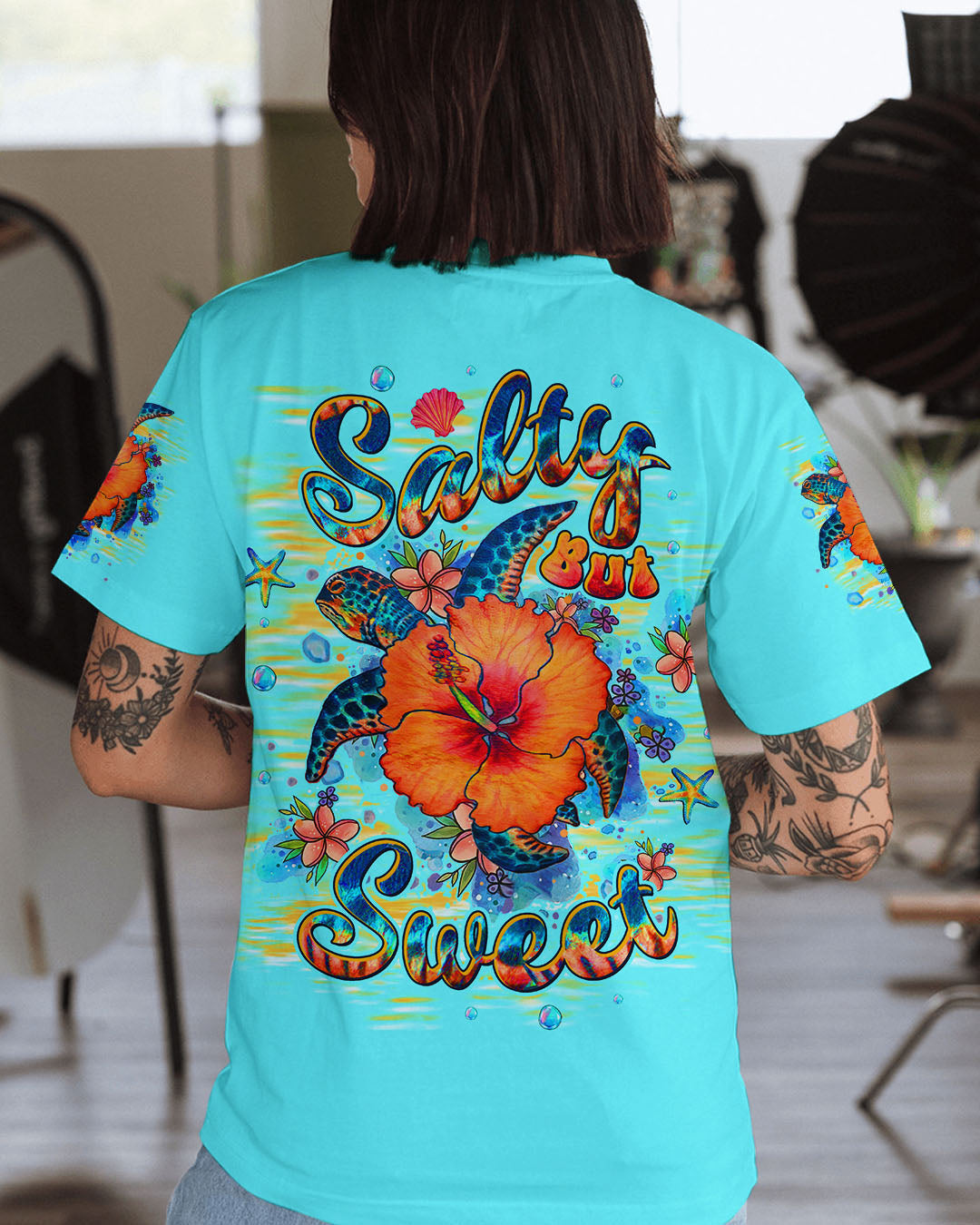 BLISSCORNERS SALTY BUT SWEET TURTLE  ALL OVER PRINT