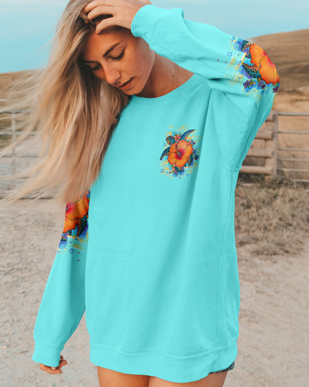 BLISSCORNERS SALTY BUT SWEET TURTLE  ALL OVER PRINT