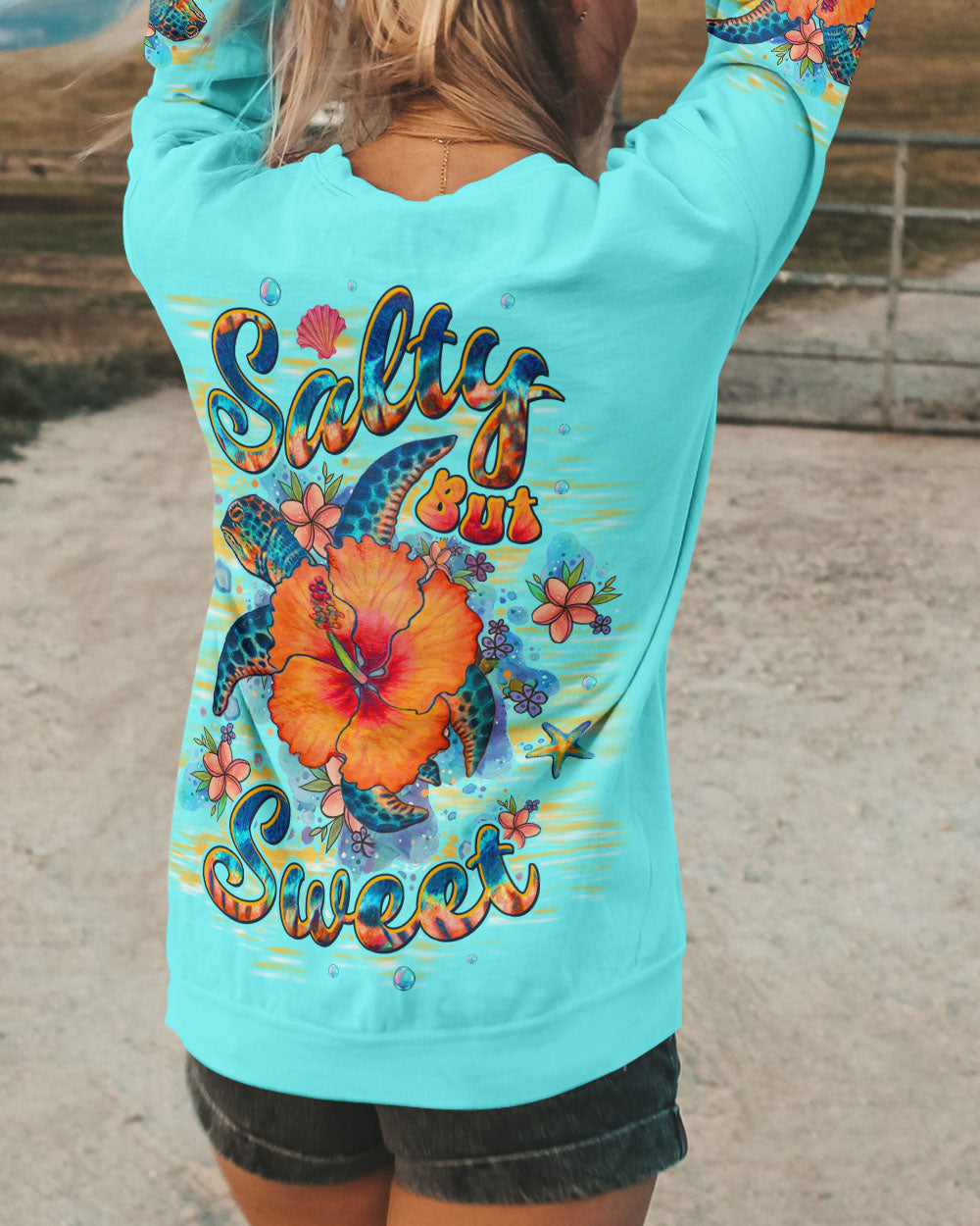 BLISSCORNERS SALTY BUT SWEET TURTLE  ALL OVER PRINT