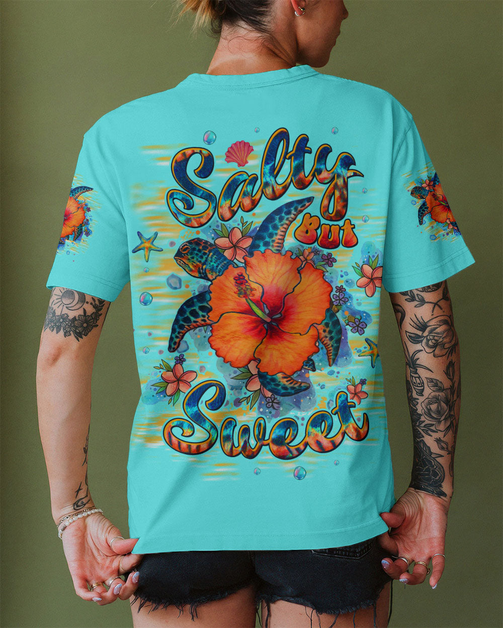 BLISSCORNERS SALTY BUT SWEET TURTLE  ALL OVER PRINT