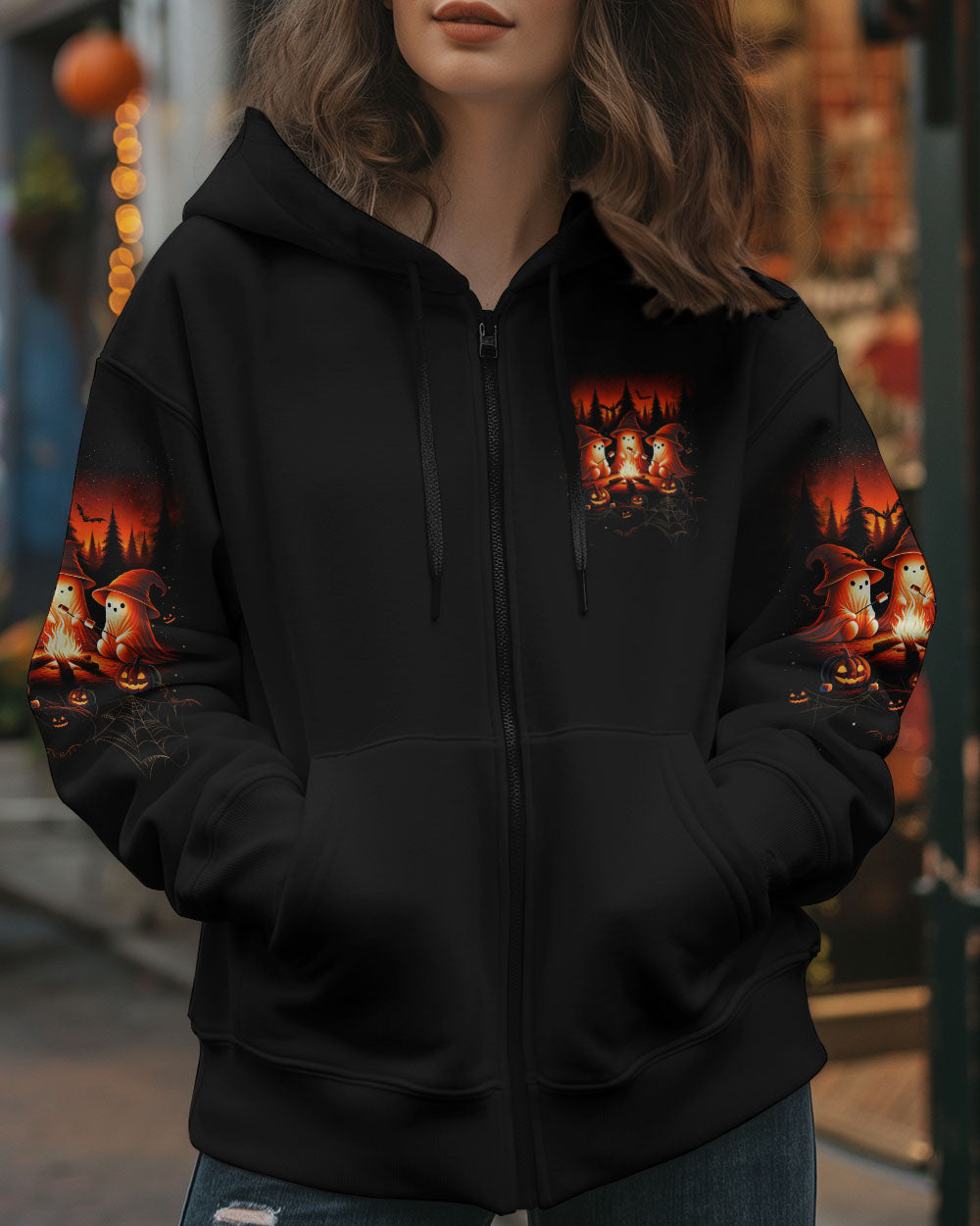 BLISSCORNERS LET'S GET TOASTED BOOS HALLOWEEN ALL OVER PRINT