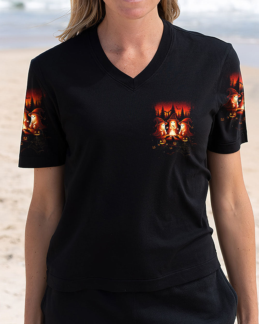 BLISSCORNERS LET'S GET TOASTED BOOS HALLOWEEN ALL OVER PRINT