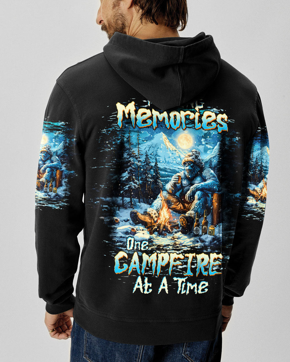 BLISSCORNERS MAKING MEMORIES ONE CAMPFIRE AT A TIME BIGFOOT ALL OVER PRINT