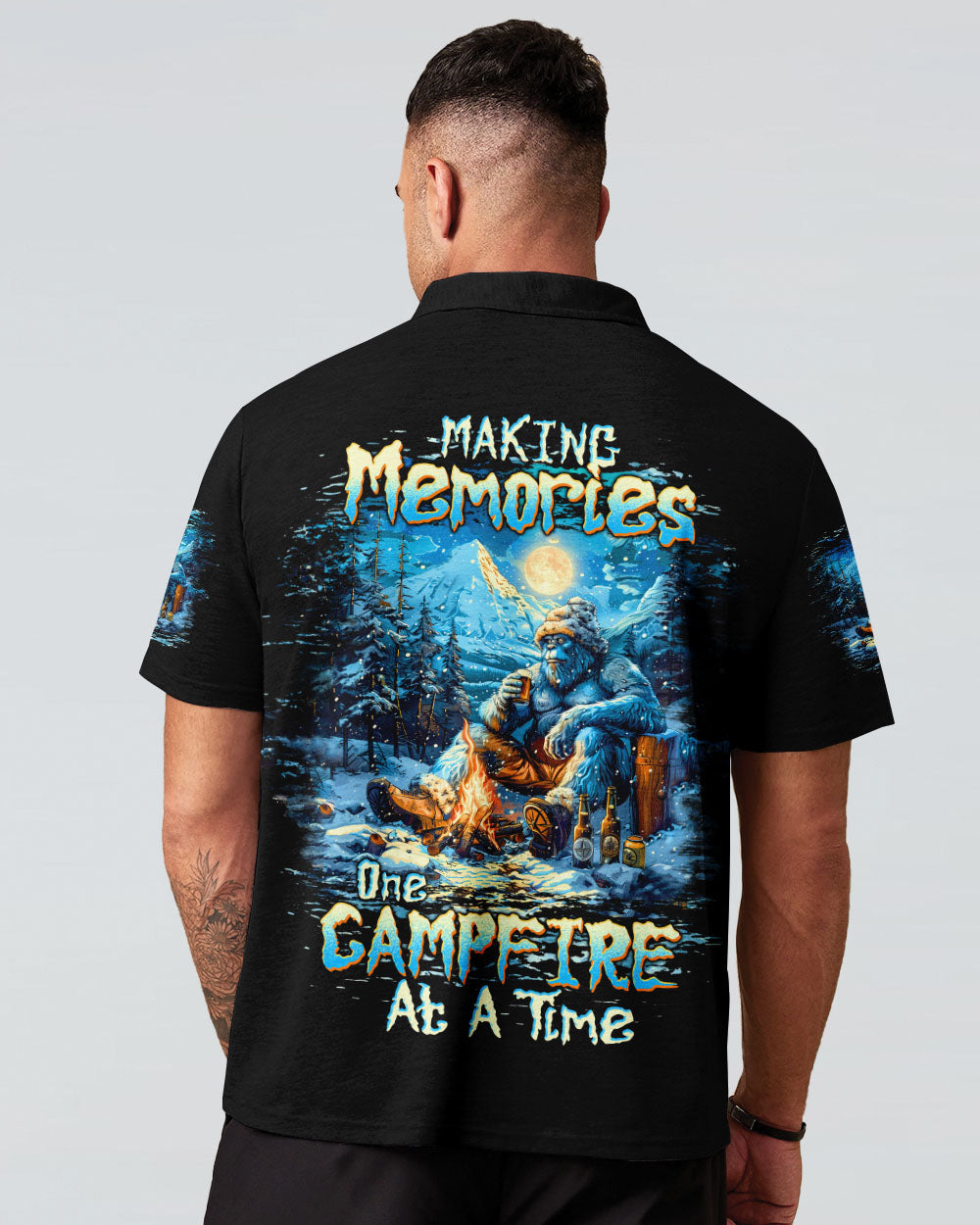 BLISSCORNERS MAKING MEMORIES ONE CAMPFIRE AT A TIME BIGFOOT ALL OVER PRINT