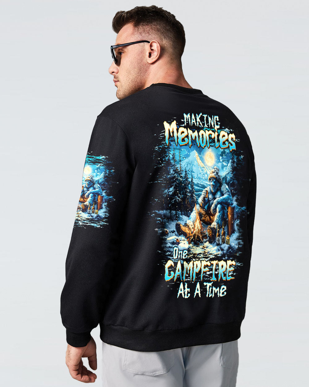 BLISSCORNERS MAKING MEMORIES ONE CAMPFIRE AT A TIME BIGFOOT ALL OVER PRINT