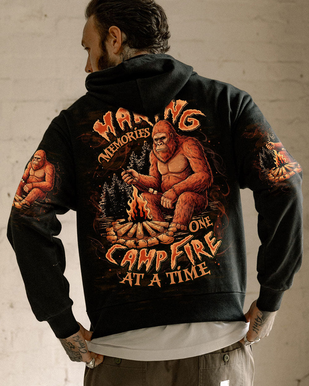 BLISSCORNERS MAKING MEMORIES ONE CAMPFIRE AT A TIME BIGFOOT ALL OVER PRINT