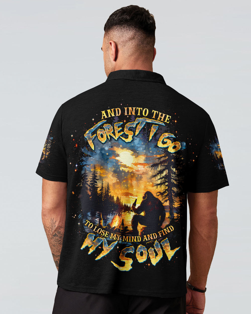 BLISSCORNERS AND INTO THE FOREST I GO BIGFOOT ALL OVER PRINT