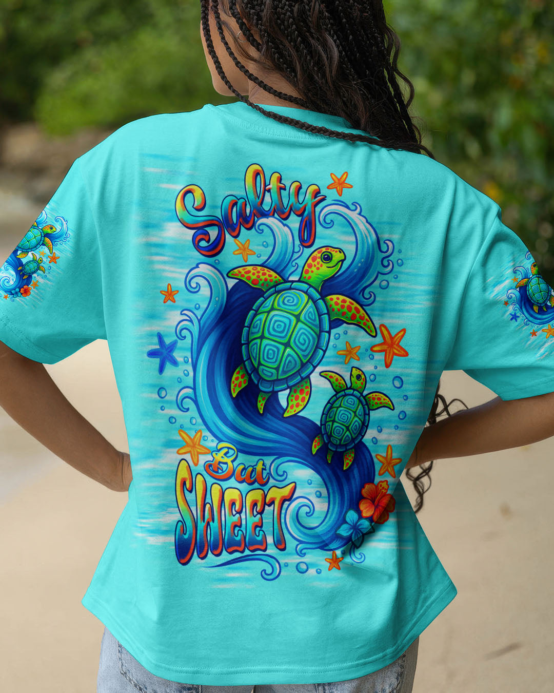 BLISSCORNERS SALTY BUT SWEET TURTLE  ALL OVER PRINT