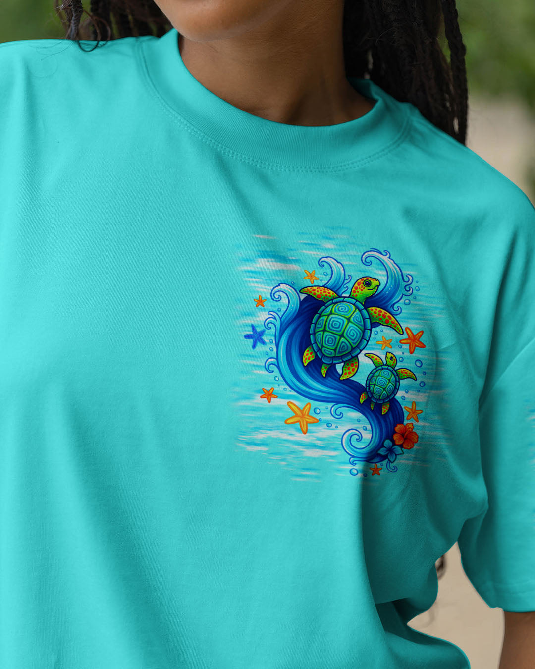 BLISSCORNERS SALTY BUT SWEET TURTLE  ALL OVER PRINT