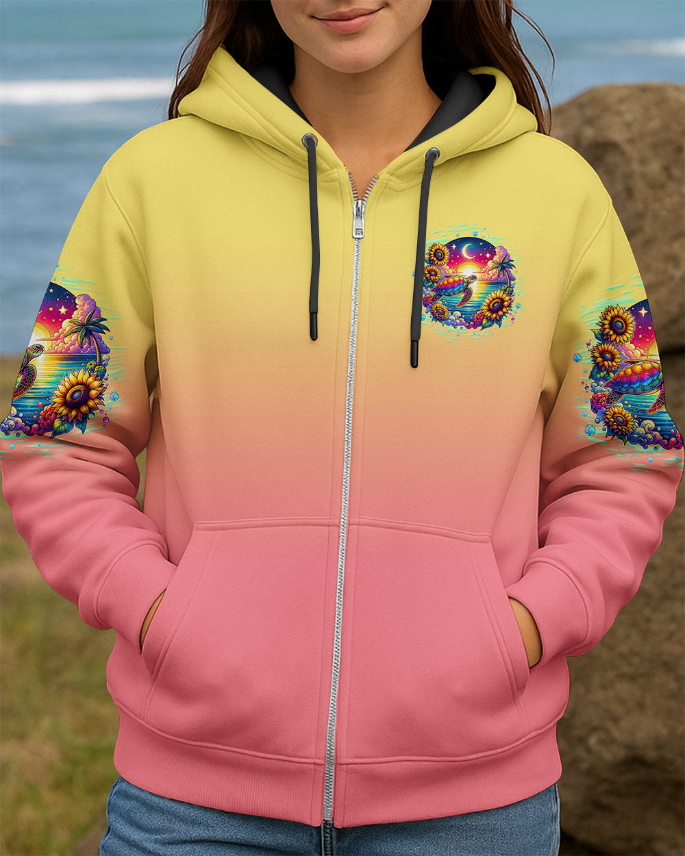 BLISSCORNERS SALTWATER HEALS EVERYTHING TURTLE ALL OVER PRINT