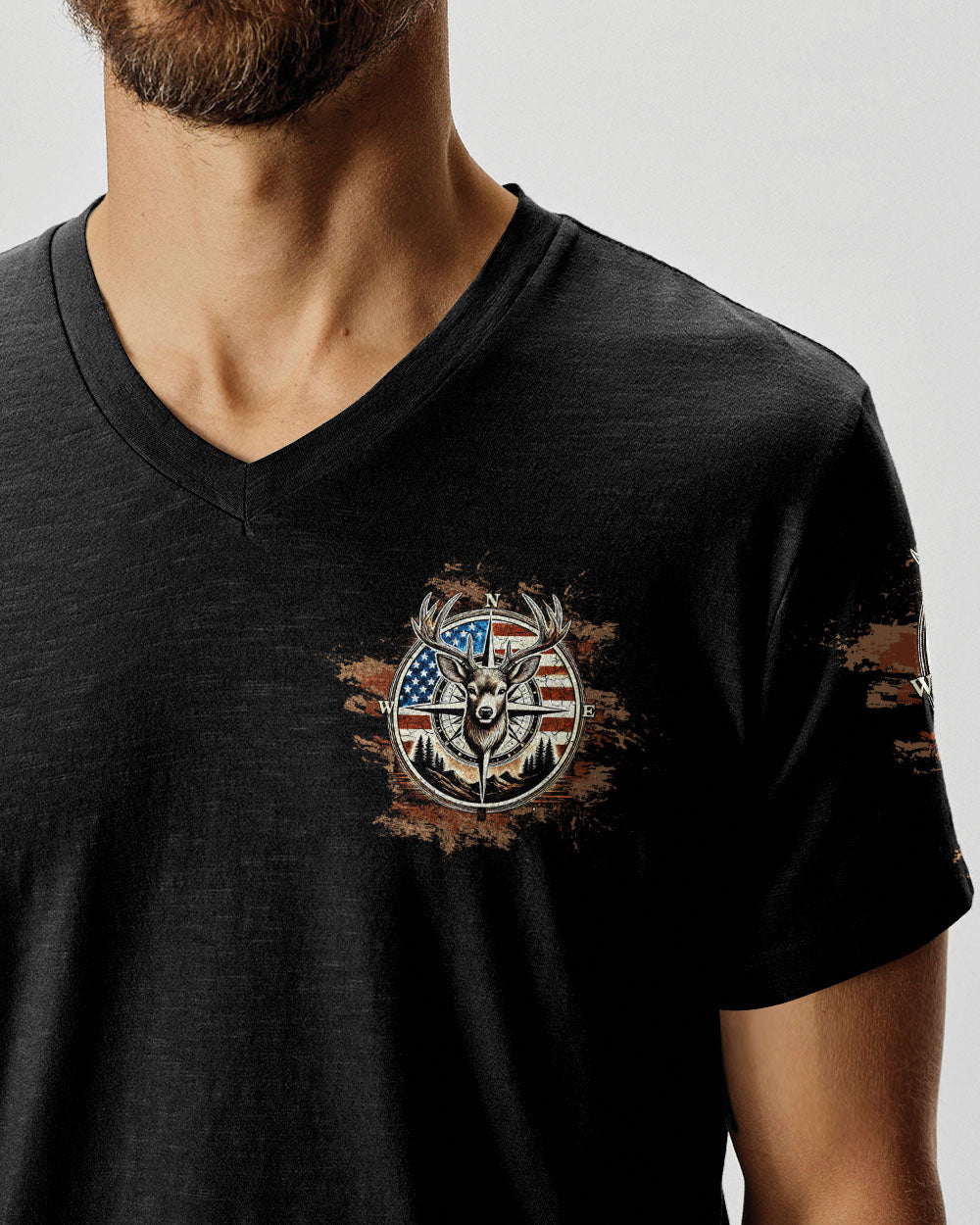 BLISSCORNERS BUCK AROUND AND FIND OUT DEER HUNTING ALL OVER PRINT