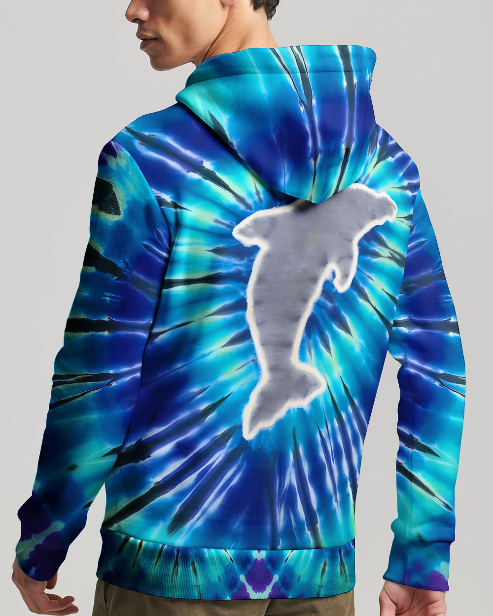 BLISSCORNERS DOLPHIN TIE DYE  ALL OVER PRINT