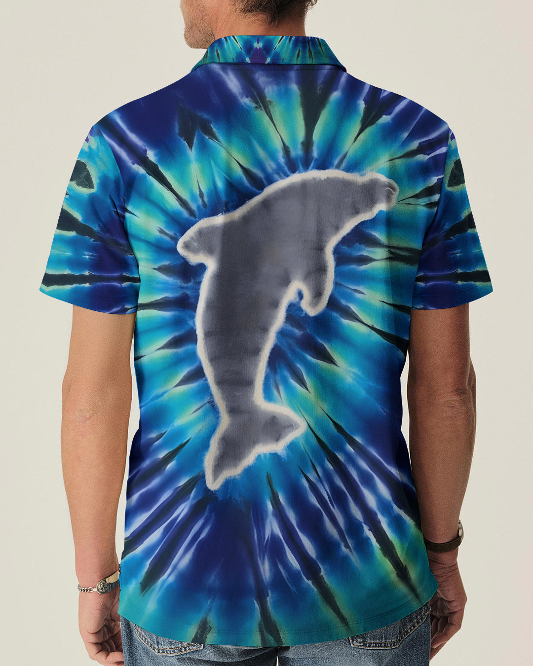 BLISSCORNERS DOLPHIN TIE DYE  ALL OVER PRINT