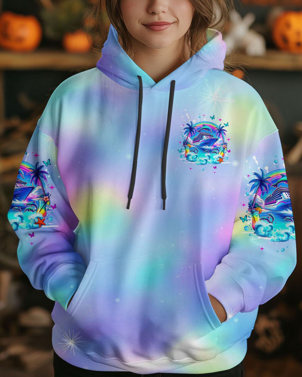 BLISSCORNERS SALTWATER HEALS EVERYTHING DOLPHIN CRUISE ALL OVER PRINT