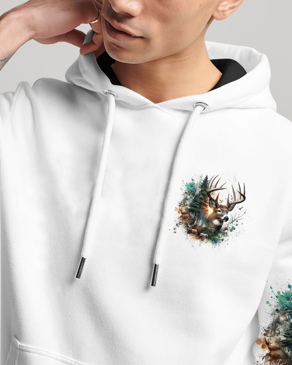 BLISSCORNERS THE CLOSER I GET TO NATURE DEER HUNTING ALL OVER PRINT