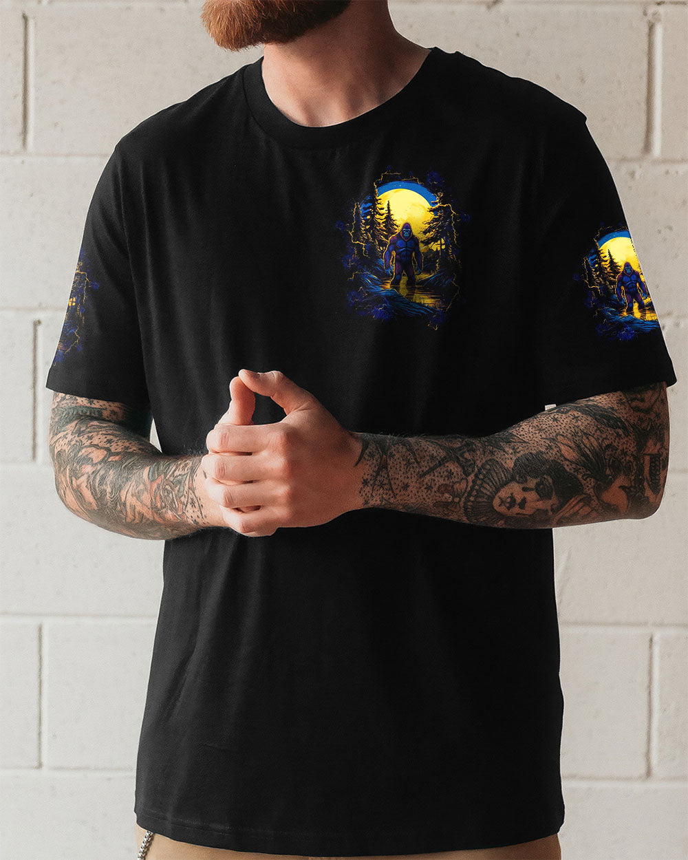 BLISSCORNERS HELLO DARKNESS MY OLD FRIEND BIGFOOT ALL OVER PRINT -  TLTW1711252