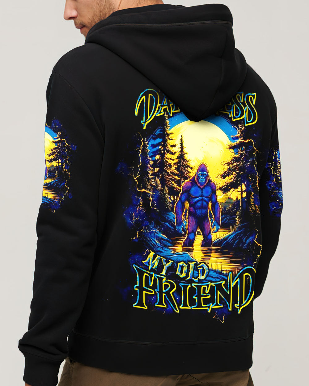 BLISSCORNERS HELLO DARKNESS MY OLD FRIEND BIGFOOT ALL OVER PRINT -  TLTW1711252