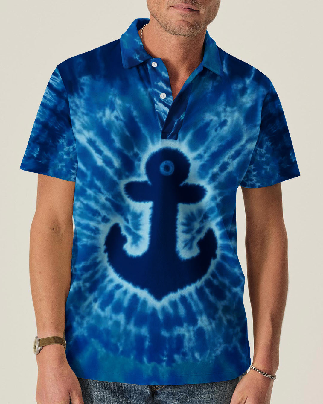 BLISSCORNERS ANCHOR TIE DYE  ALL OVER PRINT