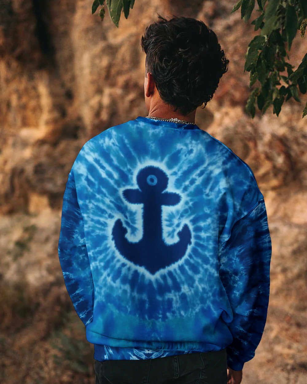 BLISSCORNERS ANCHOR TIE DYE  ALL OVER PRINT