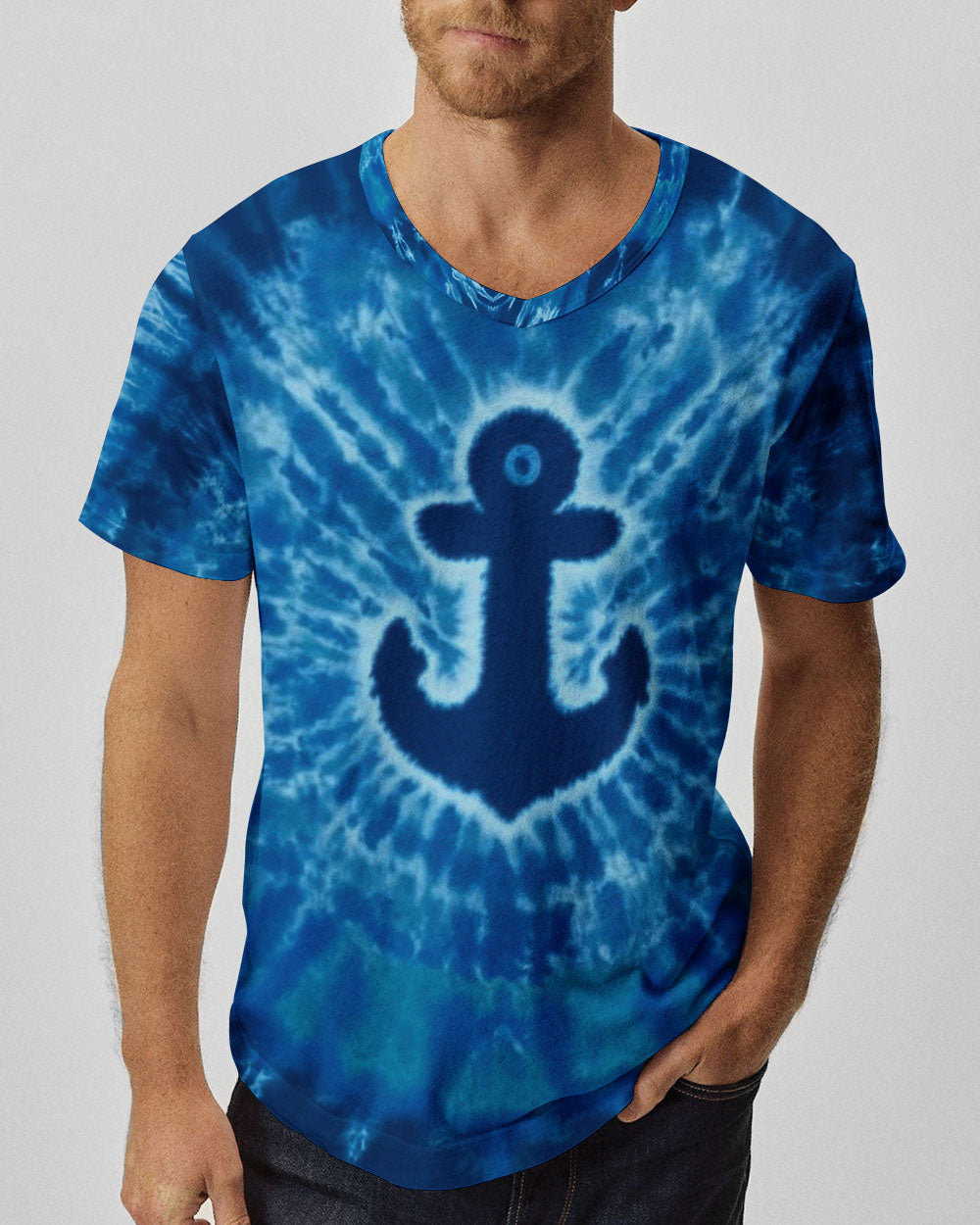 BLISSCORNERS ANCHOR TIE DYE  ALL OVER PRINT