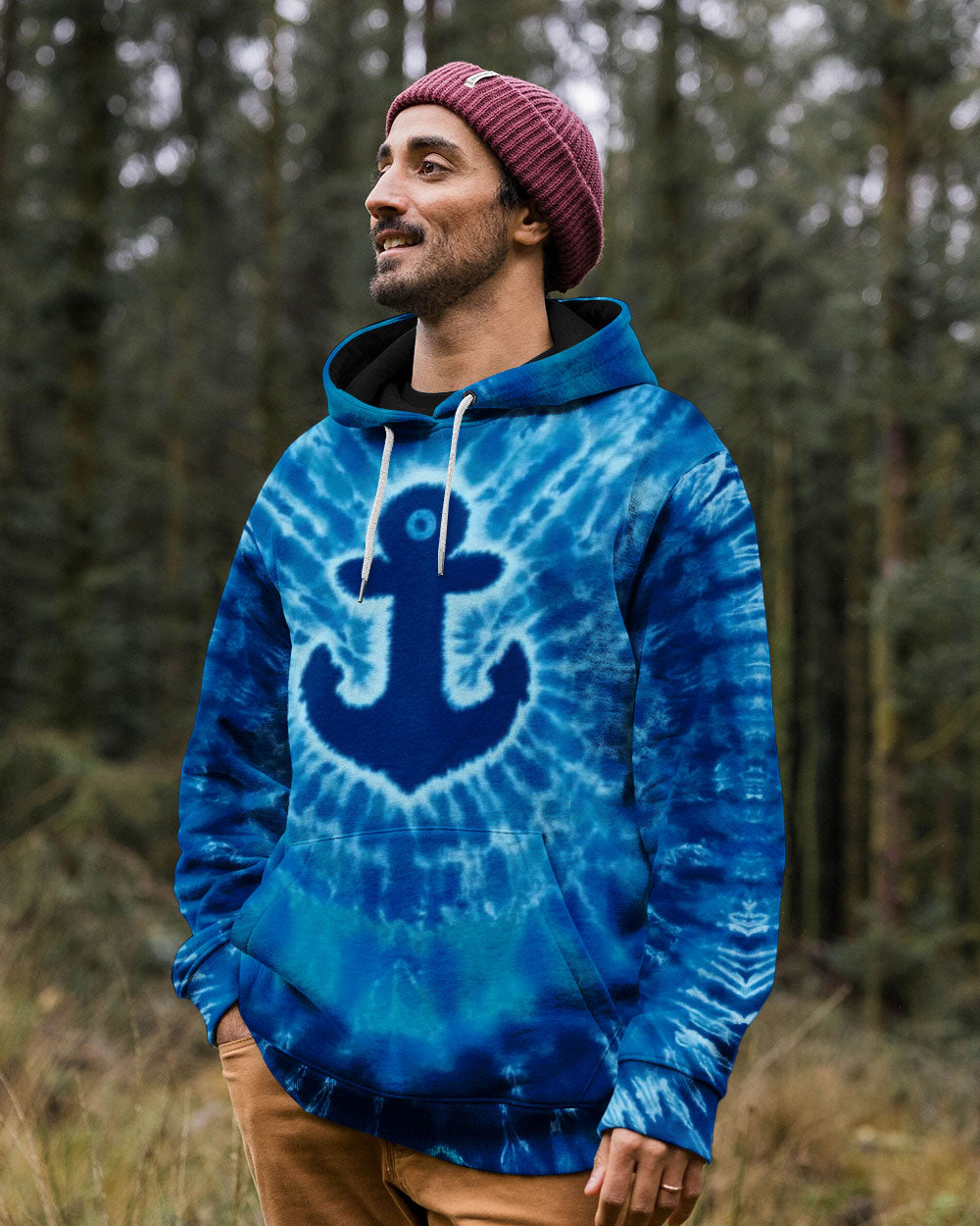 BLISSCORNERS ANCHOR TIE DYE  ALL OVER PRINT