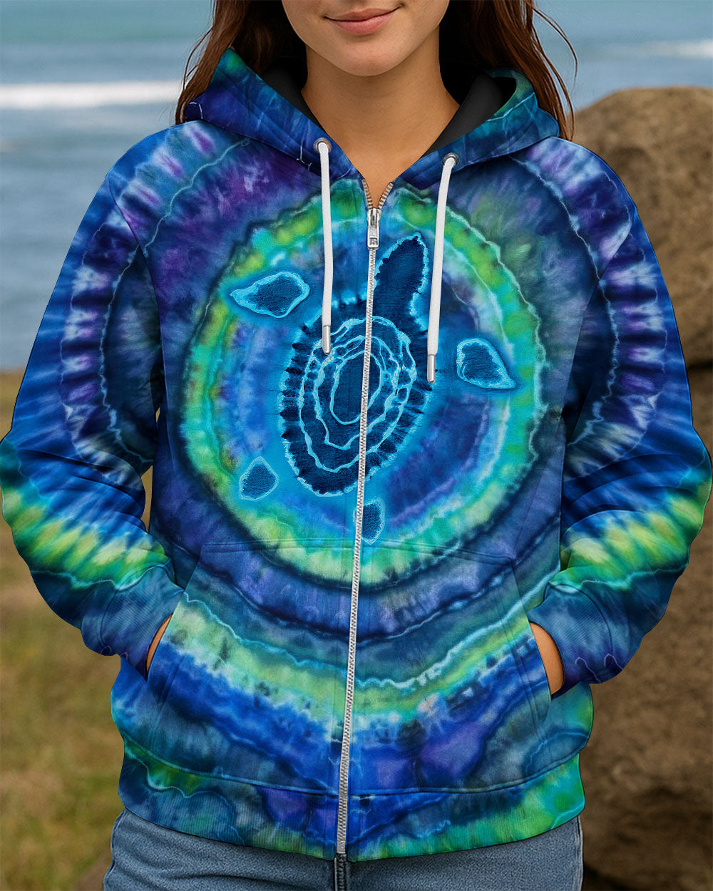 BLISSCORNERS TURTLE TIE DYE  ALL OVER PRINT