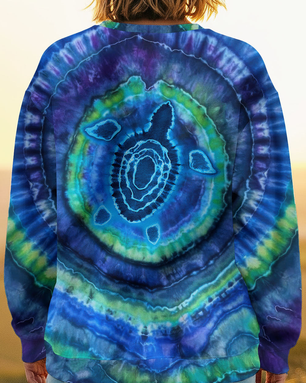 BLISSCORNERS TURTLE TIE DYE  ALL OVER PRINT