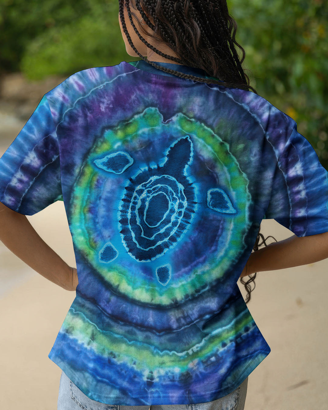 BLISSCORNERS TURTLE TIE DYE  ALL OVER PRINT