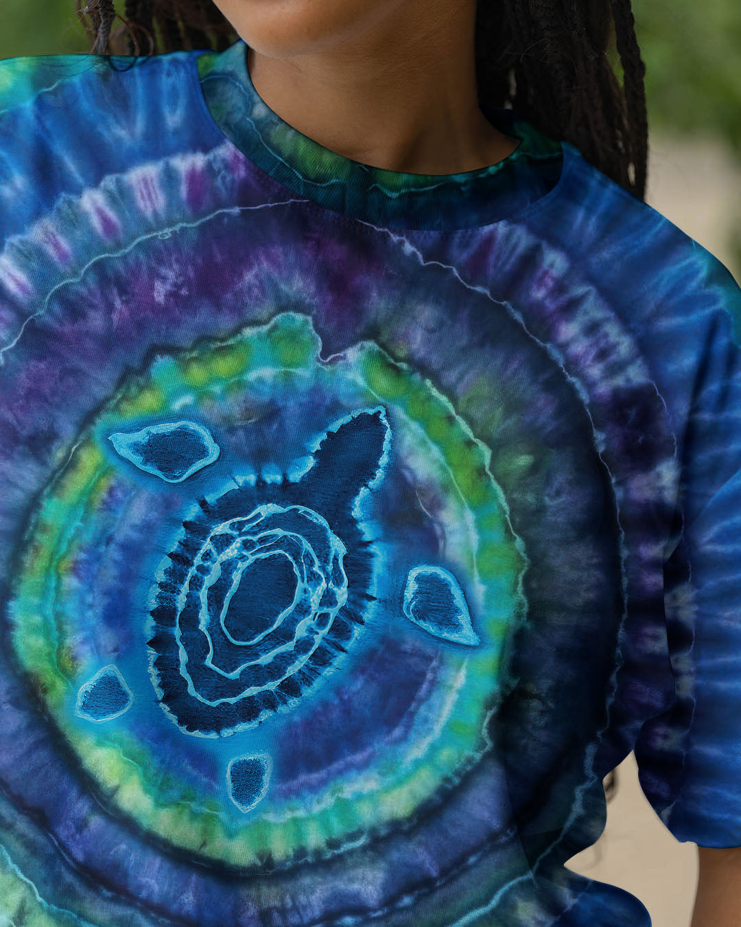 BLISSCORNERS TURTLE TIE DYE  ALL OVER PRINT