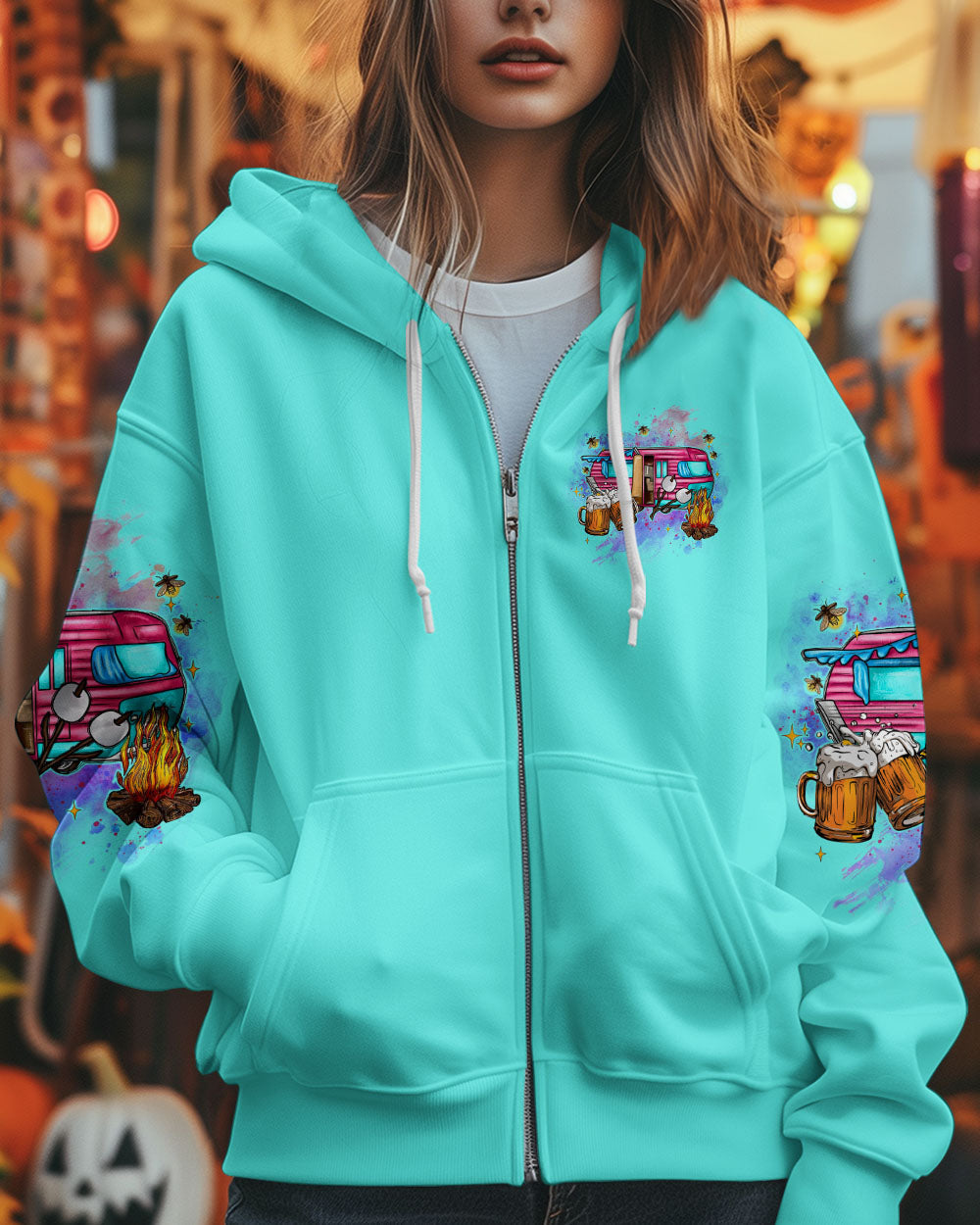 BLISSCORNERS I JUST WANT TO GO CAMPING ALL OVER PRINT