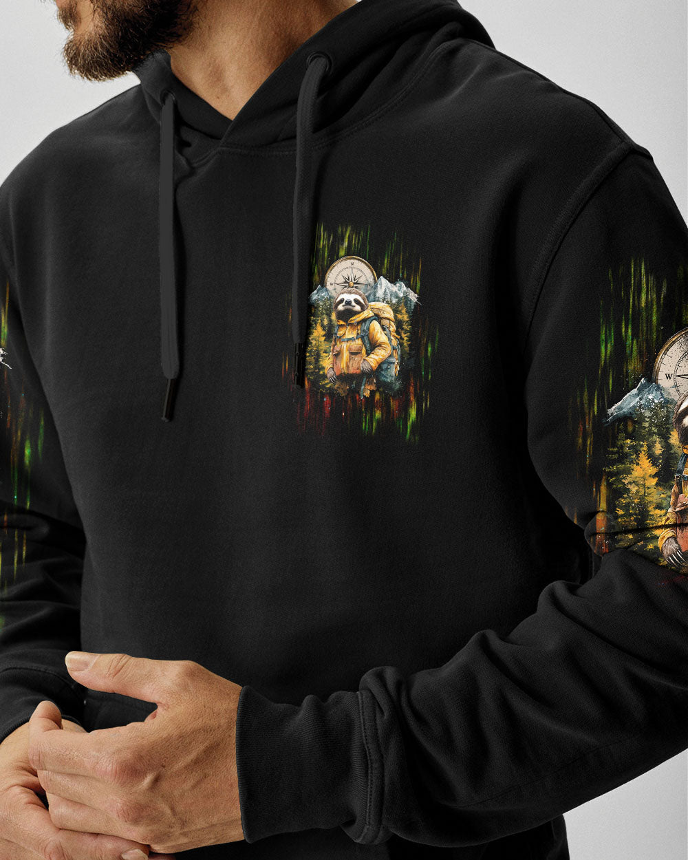 BLISSCORNERS AND INTO THE FOREST I GO SLOTH ALL OVER PRINT