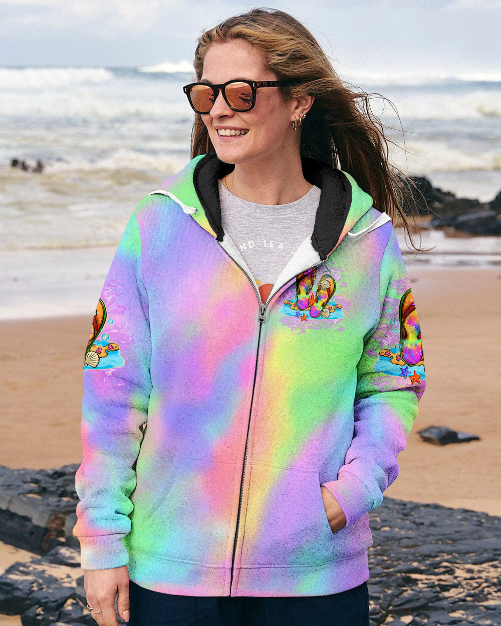 BLISSCORNERS LIFE IS BETTER IN FLIP-FLOPS AND SANDY TOES ALL OVER PRINT