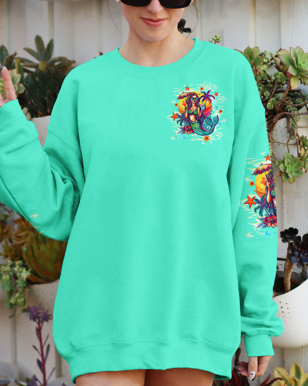 BLISSCORNERS SHE IS A MERMAID ALL OVER PRINT