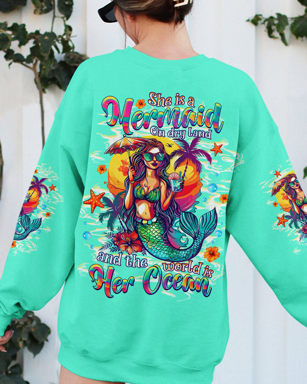 BLISSCORNERS SHE IS A MERMAID ALL OVER PRINT