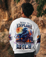 BLISSCORNERS BORN TO EXPLORE DESTINED TO BE WILD BIGFOOT HALLOWEEN ALL OVER PRINT