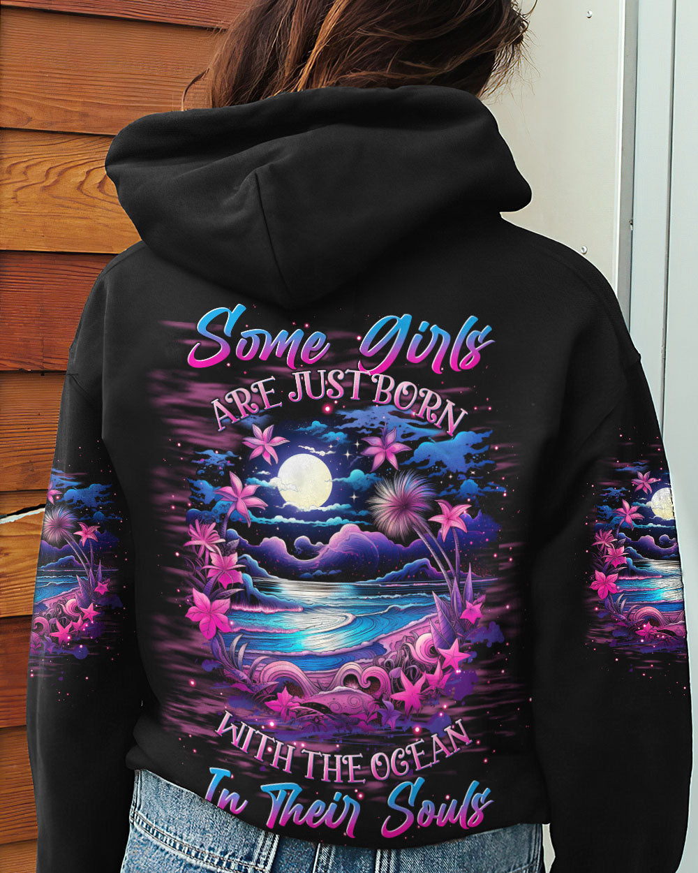 BLISSCORNERS SOME GIRLS ARE JUST BORN OCEAN ALL OVER PRINT