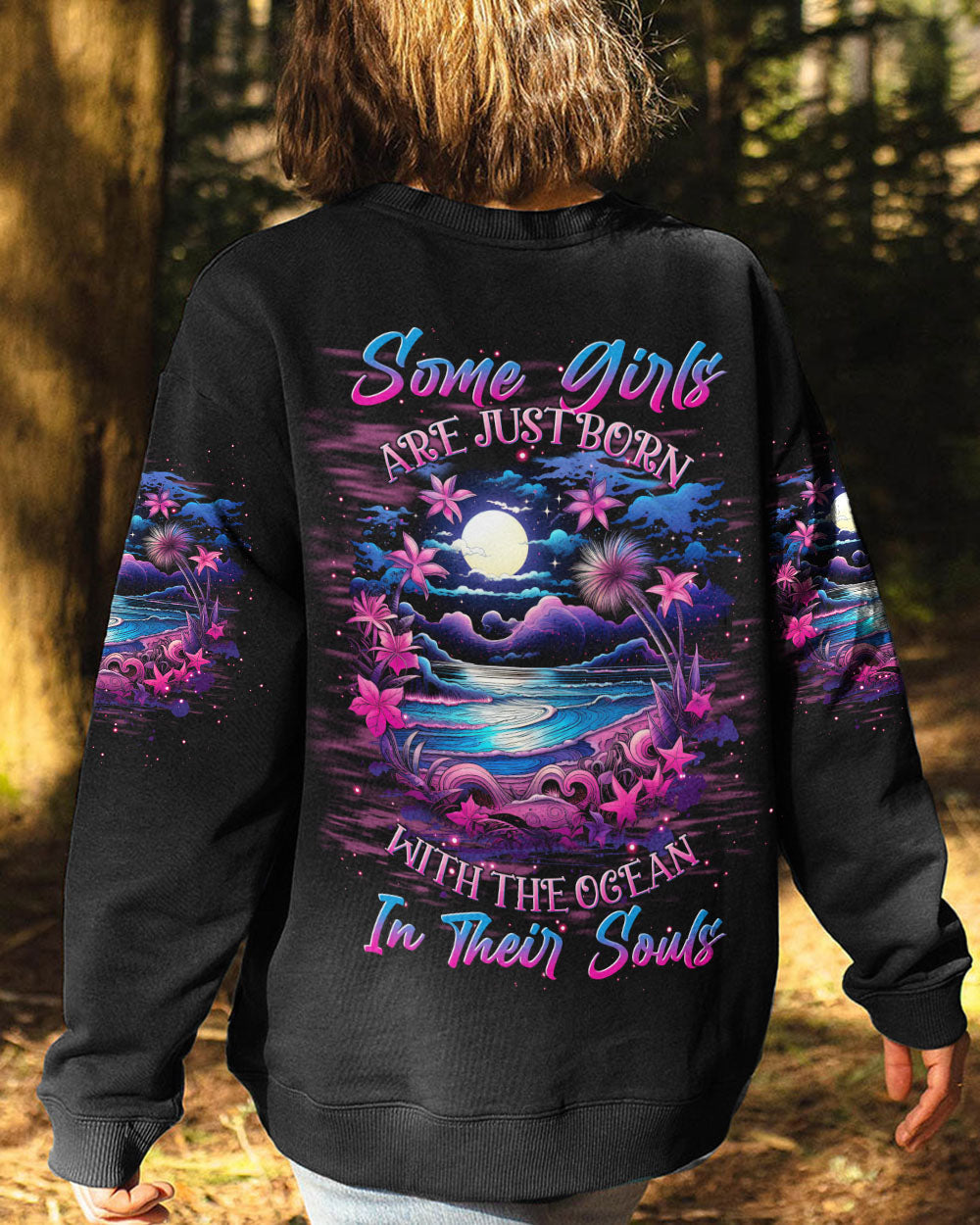 BLISSCORNERS SOME GIRLS ARE JUST BORN OCEAN ALL OVER PRINT