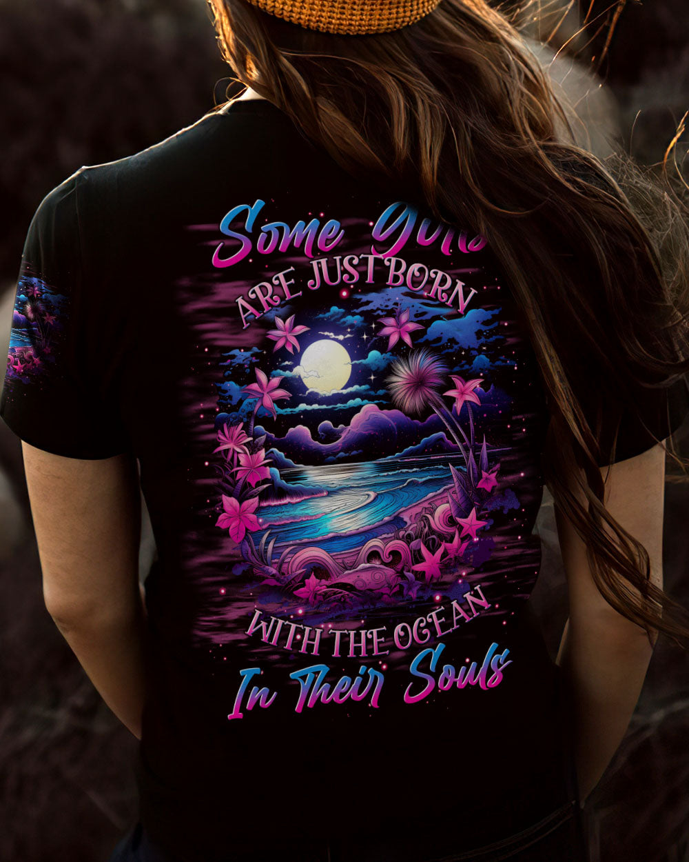 BLISSCORNERS SOME GIRLS ARE JUST BORN OCEAN ALL OVER PRINT