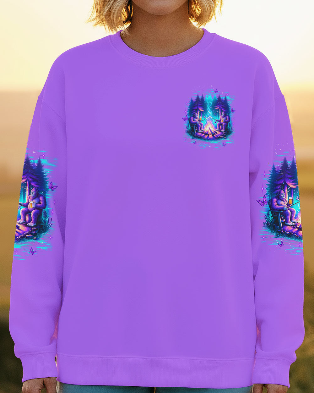 BLISSCORNERS MAKING MEMORIES ONE CAMPFIRE AT A TIME BIGFOOT ALL OVER PRINT -  TLTW1911253
