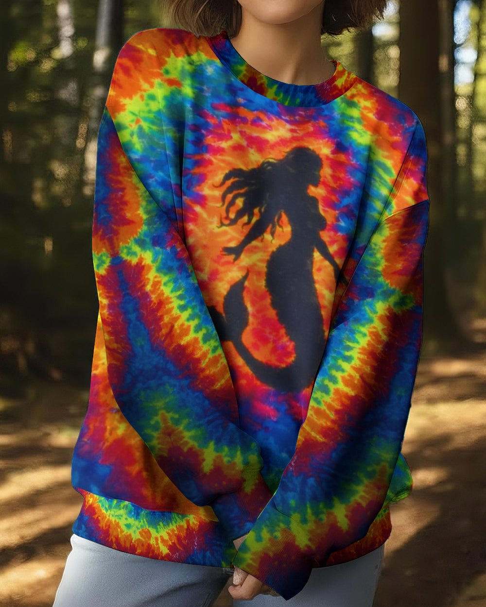 BLISSCORNERS MERMAID COLORFUL SWIRL  ALL OVER PRINT