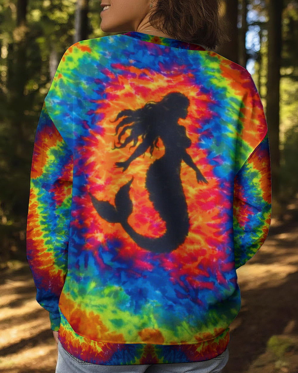 BLISSCORNERS MERMAID COLORFUL SWIRL  ALL OVER PRINT